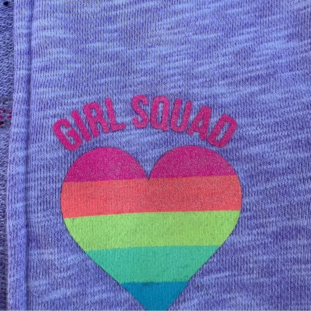 Girls Rainbow Heart  Zip‎ Up Hoodie